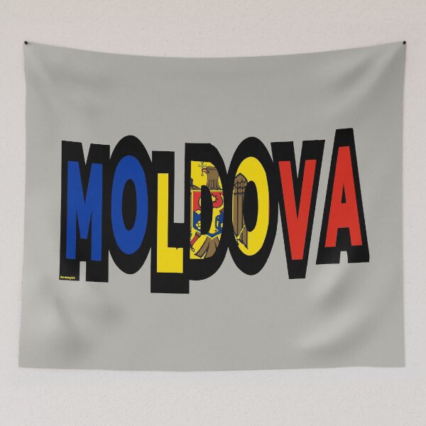 Item preview, Moldova Font with Moldovan Flag designed and sold by Havocgirl.