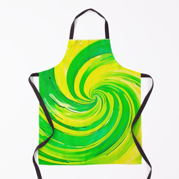 Item preview, Vivid Green and Yellow Swirl Art designed and sold by Health And Fitness Posts e-Store.