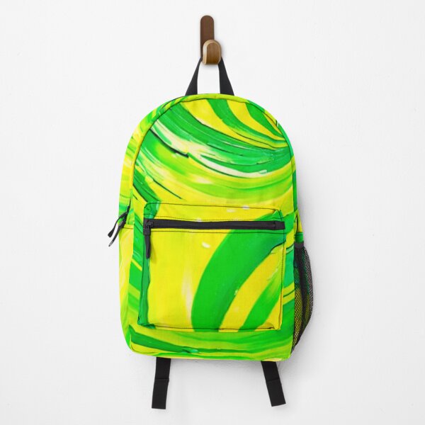 Item preview, Vivid Green and Yellow Swirl Art designed and sold by Health And Fitness Posts e-Store.