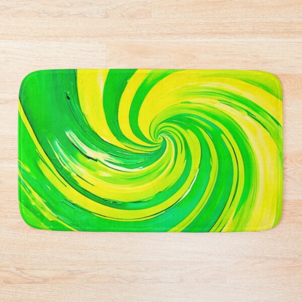 Item preview, Vivid Green and Yellow Swirl Art designed and sold by Health And Fitness Posts e-Store.
