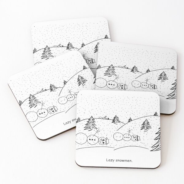 Item preview, Lazy Snowmen designed and sold by ThisEndUp.