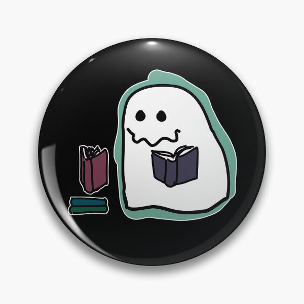 Item preview, White Border Ghost Reading A Book designed and sold by BLAAAAASK.