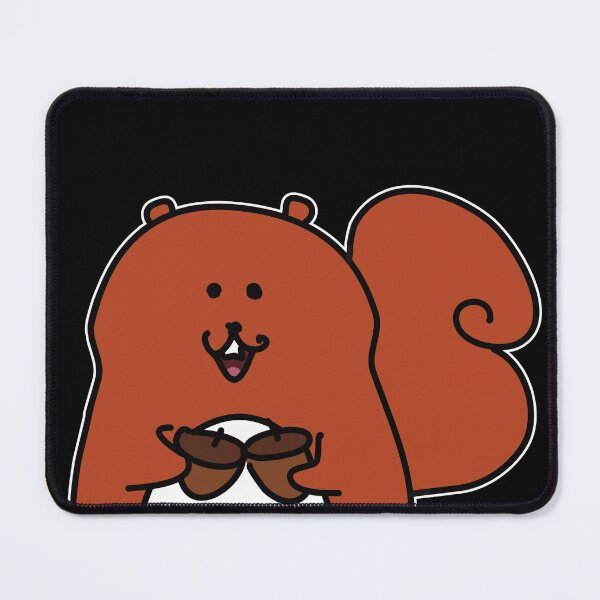 Item preview, White Border Chibi Red Squirrel with Acorns designed and sold by BLAAAAASK.