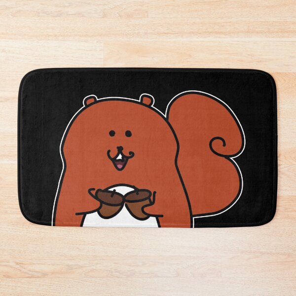 Item preview, White Border Chibi Red Squirrel with Acorns designed and sold by BLAAAAASK.