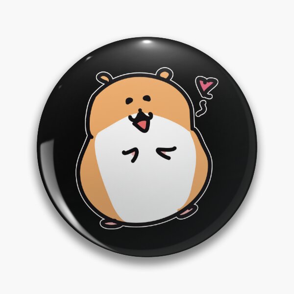 Item preview, White Border Chibi Hammie With Heart designed and sold by BLAAAAASK.
