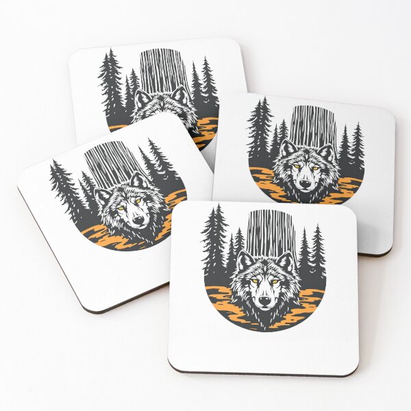 Item preview, Lobos místicos del bosque de secoyas designed and sold by NightshadeWolfs.