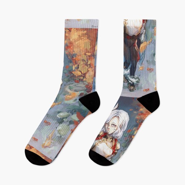 Item preview, Shenhe illustration (art by me) designed and sold by ElinaSanglert.