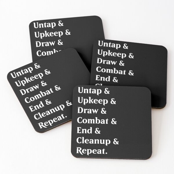 Item preview, Untap & Upkeep & Draw & Combat & End & Cleanup & Repeat - MTG Turn Sequence Design designed and sold by KnowlegeBodega.