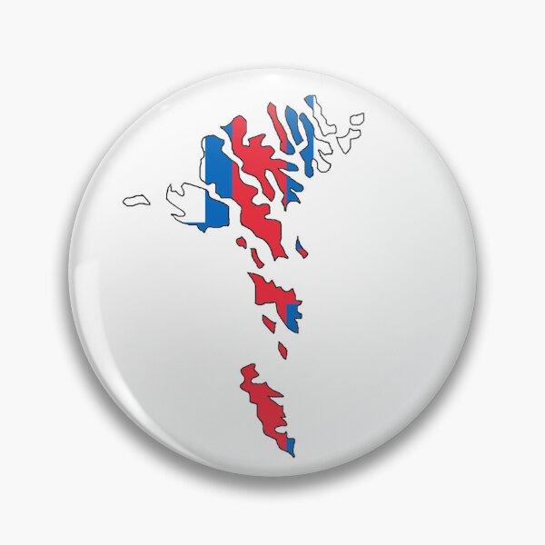 Item preview, Faroe Islands Map with Faroese Flag designed and sold by Havocgirl.