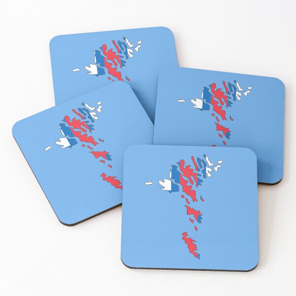 Item preview, Faroe Islands Map with Faroese Flag designed and sold by Havocgirl.