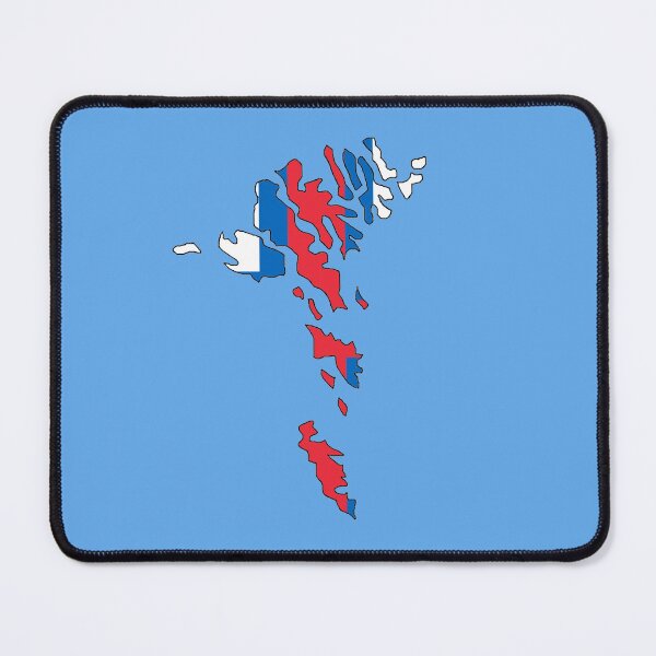 Item preview, Faroe Islands Map with Faroese Flag designed and sold by Havocgirl.