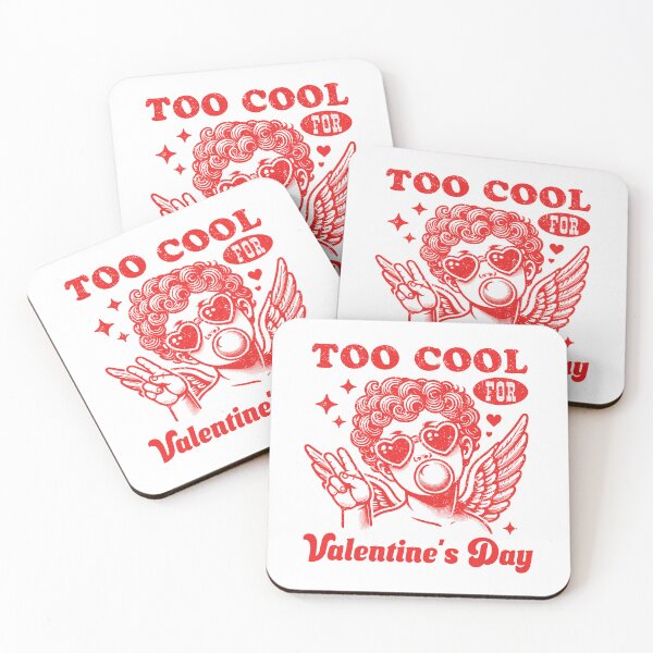 Item preview, Too Cool Valentine's Day Cupid Blowing Bubble Gum  designed and sold by darkskydelights.