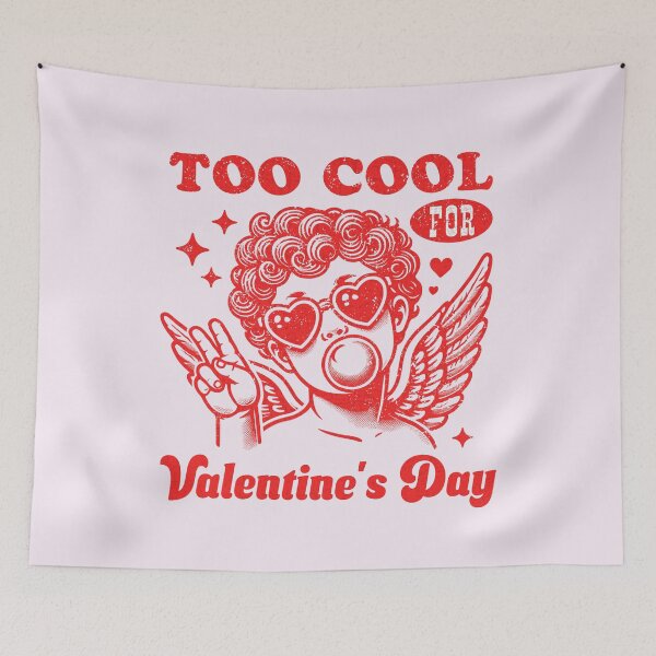 Item preview, Too Cool Valentine's Day Cupid Blowing Bubble Gum  designed and sold by darkskydelights.