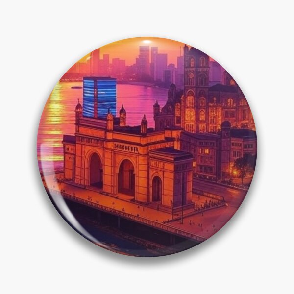 Item preview, Mumbai Skyline Sunset India designed and sold by Places On Earth.