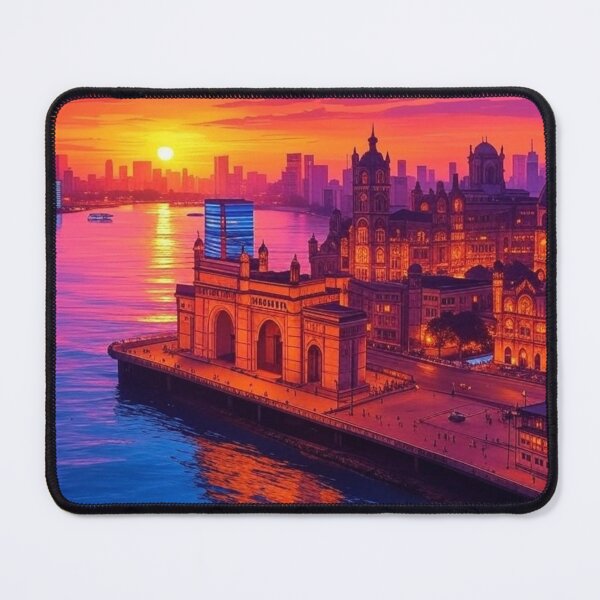 Item preview, Mumbai Skyline Sunset India designed and sold by Places On Earth.