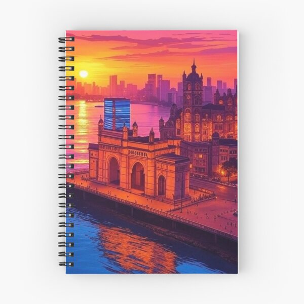Item preview, Mumbai Skyline Sunset India designed and sold by Places On Earth.