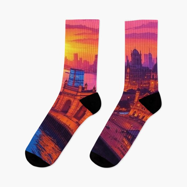 Item preview, Mumbai Skyline Sunset India designed and sold by Places On Earth.