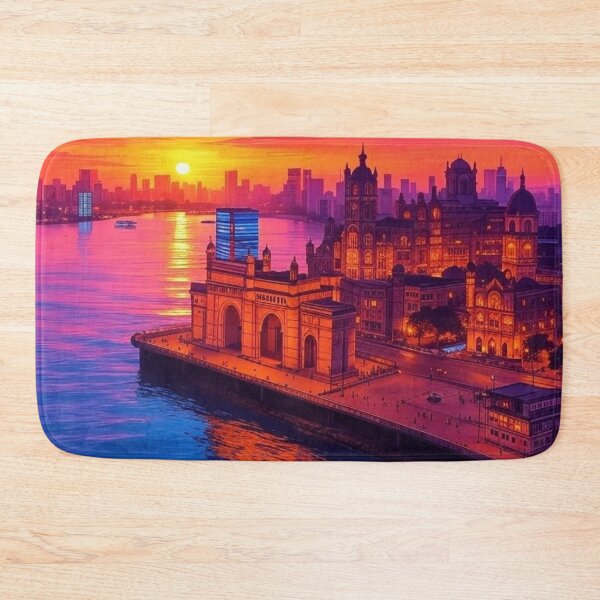 Item preview, Mumbai Skyline Sunset India designed and sold by Places On Earth.