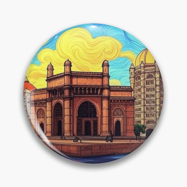 Item preview, Mumbai Skyline Taj Hotel Gateway of India designed and sold by Places On Earth.