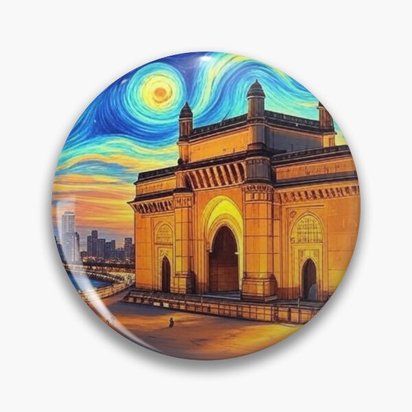 Item preview, Mumbai Skyline Gateway of India Painting designed and sold by Places On Earth.