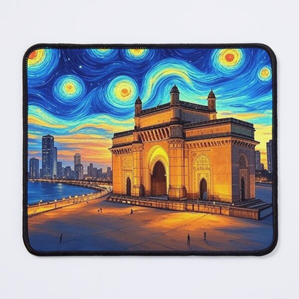 Item preview, Mumbai Skyline Gateway of India Painting designed and sold by Places On Earth.