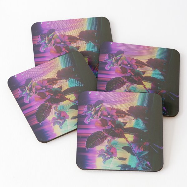 Item preview, Neon Floral Dream: Vibrant Retro Synthwave Design designed and sold by TheOctopusRage.