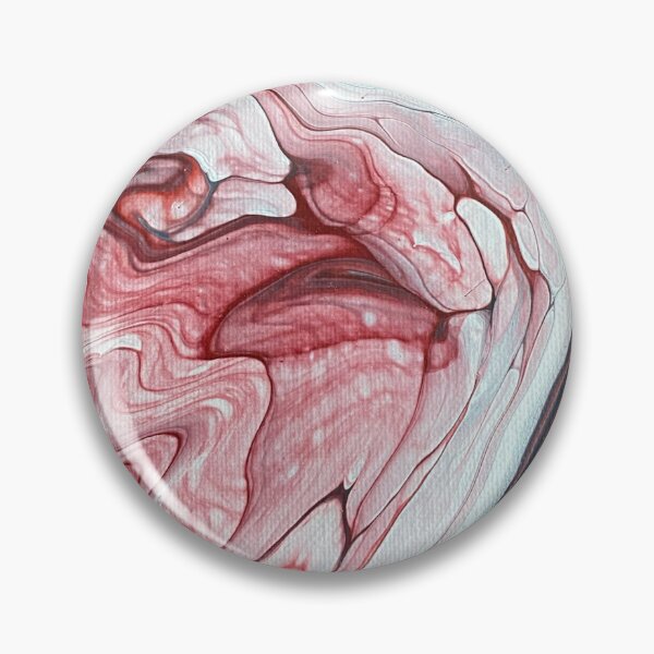 Item preview, Agate Dreams: Abstract Red and White Fluid Art designed and sold by Sunshine’s Treasures & Art.