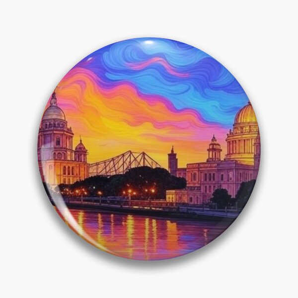 Item preview, Kolkata Skyline Victoria Memorial designed and sold by Places On Earth.