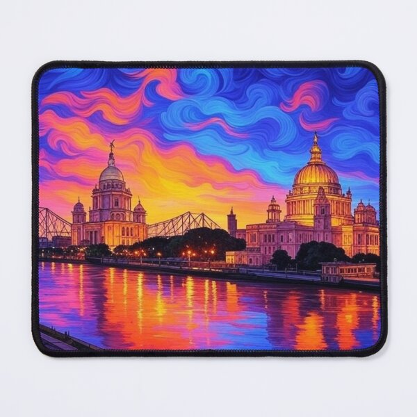 Item preview, Kolkata Skyline Victoria Memorial designed and sold by Places On Earth.