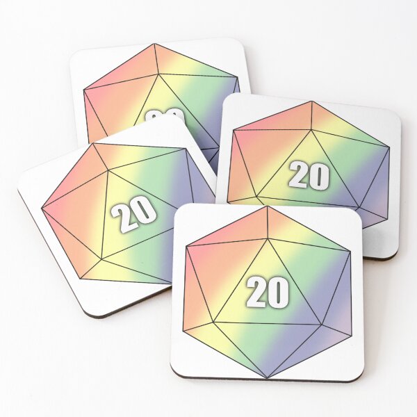 Item preview, D20 Rainbow Pastel designed and sold by Whylimecreates.