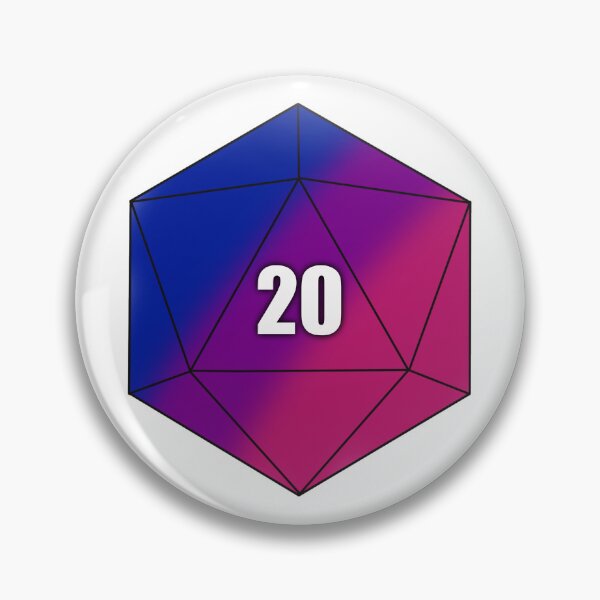 Item preview, D20 Bisexual  designed and sold by Whylimecreates.