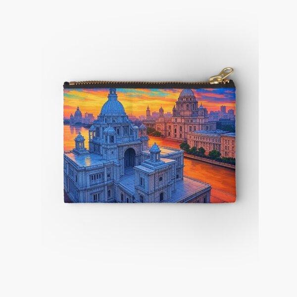 Artikelvorschau, Skyline von Kalkutta mit Victoria Memorial entworfen und verkauft von Places On Earth.