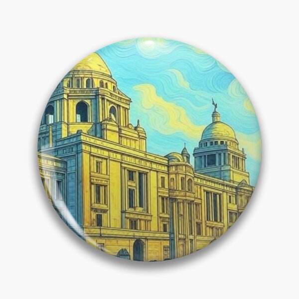 Item preview, Kolkata Skyline with Howrah Bridge designed and sold by Places On Earth.