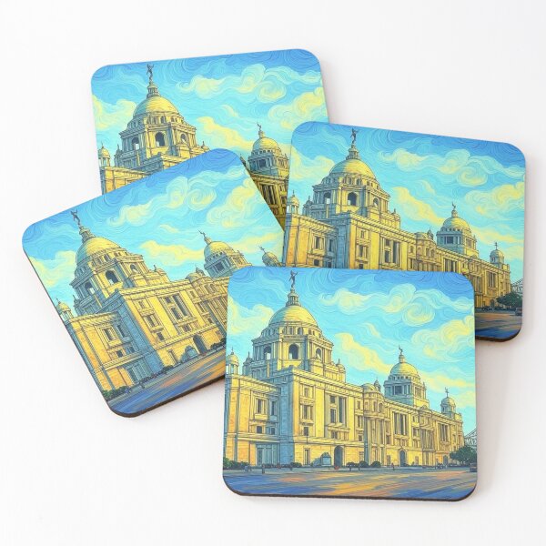 Item preview, Kolkata Skyline with Howrah Bridge designed and sold by Places On Earth.