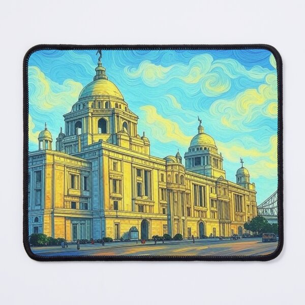 Item preview, Kolkata Skyline with Howrah Bridge designed and sold by Places On Earth.