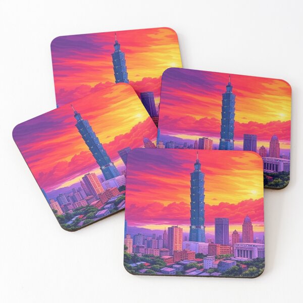 Item preview, Taipei Skyline Sunset designed and sold by Places On Earth.