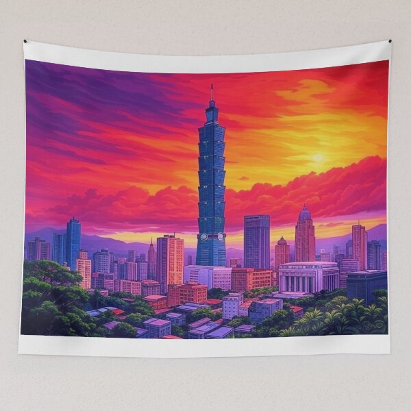 Item preview, Taipei Skyline Sunset designed and sold by Places On Earth.