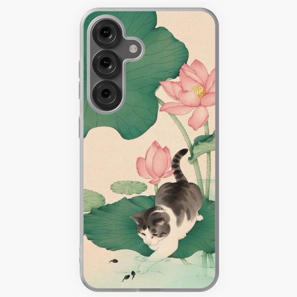 Item preview, Cat Playing on Lotus Pad designed and sold by Broccoli  Cat Art.