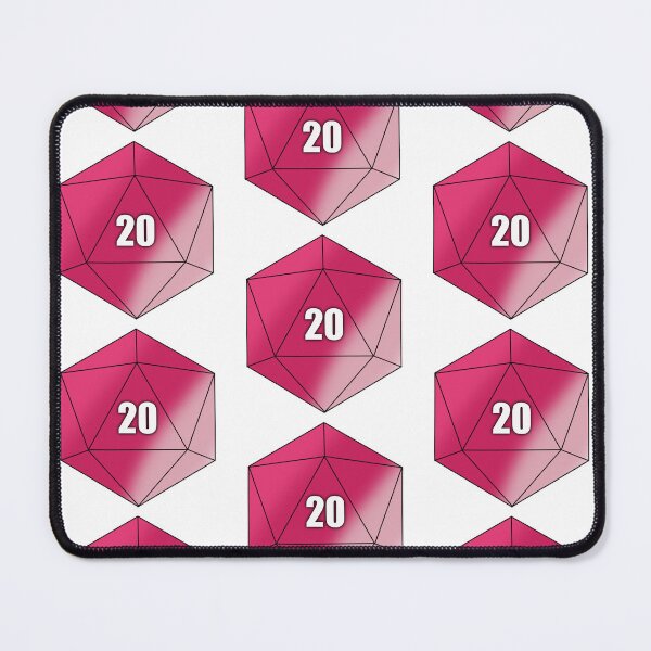 Item preview, D20 Pink designed and sold by Whylimecreates.