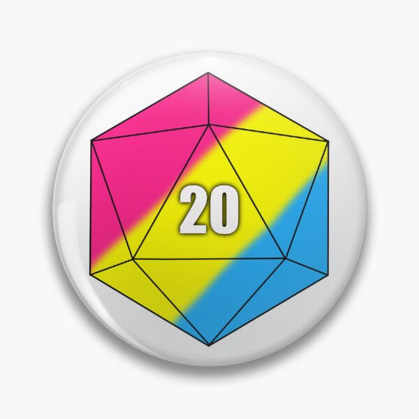 Item preview, D20 Pansexual designed and sold by Whylimecreates.