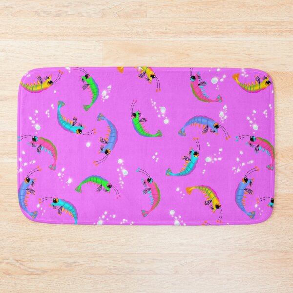 Item preview, Rainbow Prawn School - pink designed and sold by Sonya Gray.