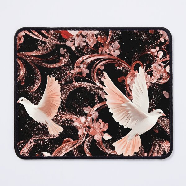 Item preview, Doves and flowers pattern designed and sold by Lewis-mart.