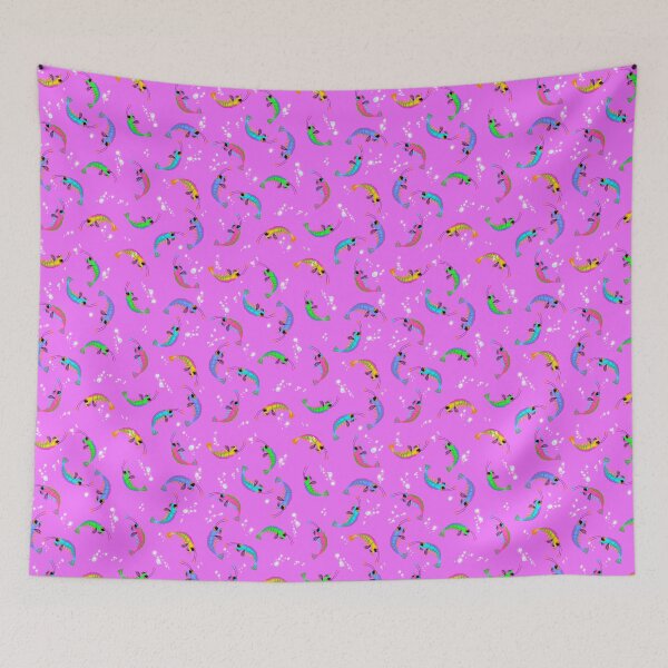 Item preview, Rainbow Prawn School - pink designed and sold by Sonya Gray.