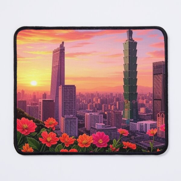 Item preview, Taipei 101 Skyline Flowers designed and sold by Places On Earth.