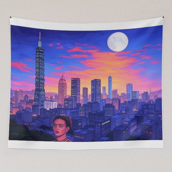 Item preview, Taipei Skyline Night designed and sold by Places On Earth.