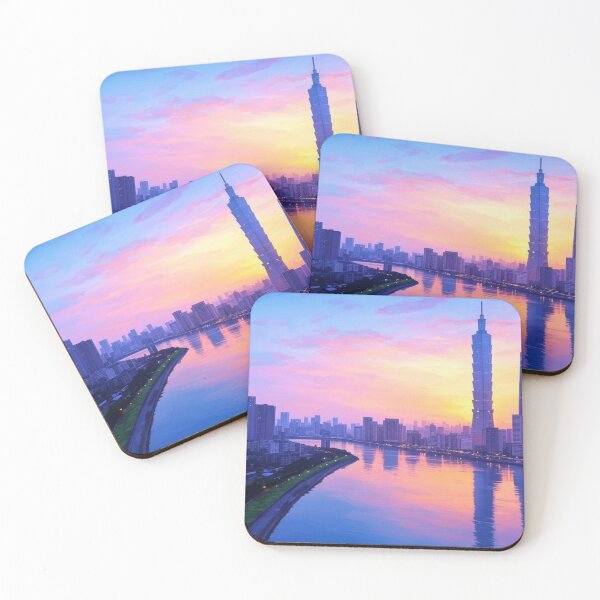 Item preview, Taipei Skyline River designed and sold by Places On Earth.