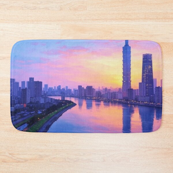Item preview, Taipei Skyline River designed and sold by Places On Earth.