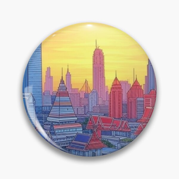 Item preview, Bangkok Thailand Skyline designed and sold by Places On Earth.