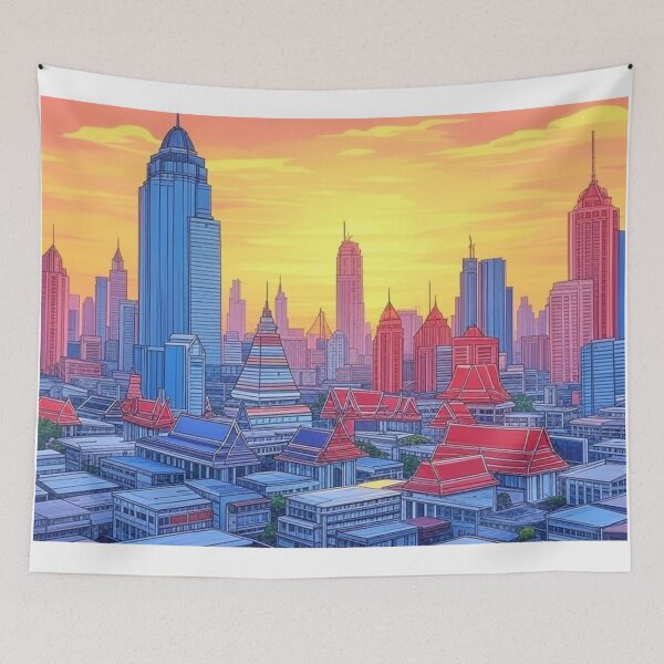 Item preview, Bangkok Thailand Skyline designed and sold by Places On Earth.