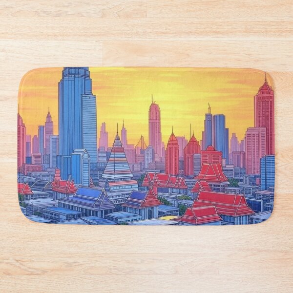 Item preview, Bangkok Thailand Skyline designed and sold by Places On Earth.